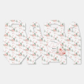 水エレガント色ピンクローズガール1st誕生日 フェイバーボックス (見開き)