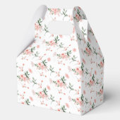 水エレガント色ピンクローズガール1st誕生日 フェイバーボックス (裏面)