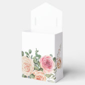 水エレガント色ピンクローズ結婚ズ フェイバーボックス (オープン)