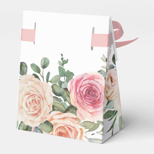 水エレガント色ピンクローズ結婚ズ フェイバーボックス (裏面サイド)