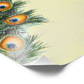 水エレガント色ピーコックイエロー フォトプリント            (角)