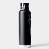 水エレガント色ピーコックモノグラム ウォーターボトル (右面)