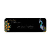 水エレガント色ピーコック ラベル (正面)