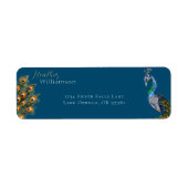 水エレガント色ピーコック ラベル (正面)