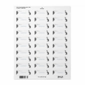 水エレガント色ピーコック ラベル (フルシート)