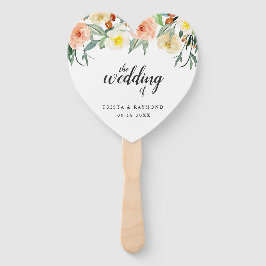 水エレガント色ピーチフローラ結婚ズ ハンドファン