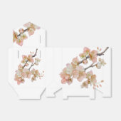 水エレガント色ピーチ花模様 フェイバーボックス (折り畳みなし)