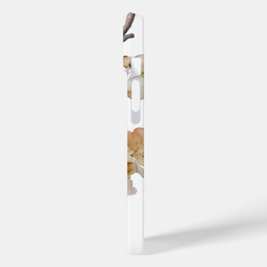 水エレガント色ピーチ花模様 Case-Mate iPhoneケース (裏面 / 左)