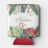 水エレガント色フェスティバル装飾クリスマス 缶クーラー (裏面)