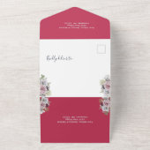 水エレガント色フォトロマンチック オールインワン招待状 (外側)