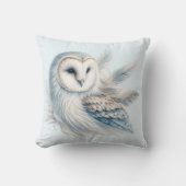 水エレガント色フクロウ クッション (正面)