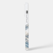 水エレガント色フクロウ iPhoneケース (左側面)