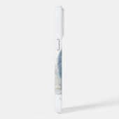 水エレガント色フクロウ iPhoneケース (右側面)