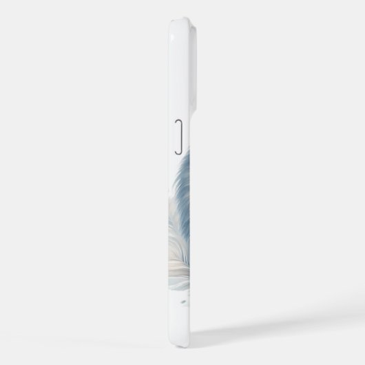 水エレガント色フクロウ iPhoneケース (右側面)