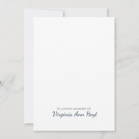 水エレガント色フラワーフレーム可能悔やみや弔慰 (裏面)