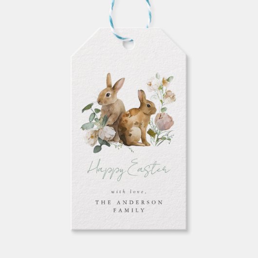 水エレガント色フローライースター ギフトタグ (正面)