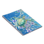 水エレガント色フローラウミガメ手帳 ノートブック (右側)