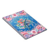 水エレガント色フローラウミガメ手帳 ノートブック (右側)