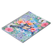 水エレガント色フローラウミガメ手帳 ノートブック (左側)