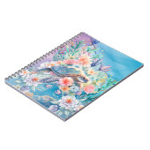 水エレガント色フローラウミガメ手帳 ノートブック (左側)