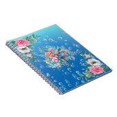 水エレガント色フローラウミガメ手帳 ノートブック (右側)