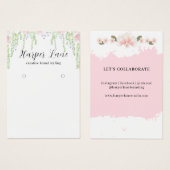 水エレガント色フローラカスタムイヤリングディスプレイ (正面&裏面)