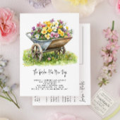 水エレガント色フローラガーデン移動 案内ポストカード