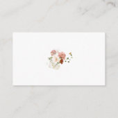 水エレガント色フローラガーデンRSVP エンクロージャーカード (裏面)