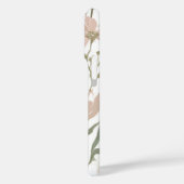 水エレガント色フローラグリーンと赤面ピンク Case-Mate iPhoneケース (裏面 / 左)