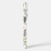 水エレガント色フローラグリーンと赤面ピンク Case-Mate iPhoneケース (裏面 / 右)