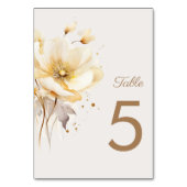 水エレガント色フローラデリケート結婚ズ テーブルナンバー (正面)