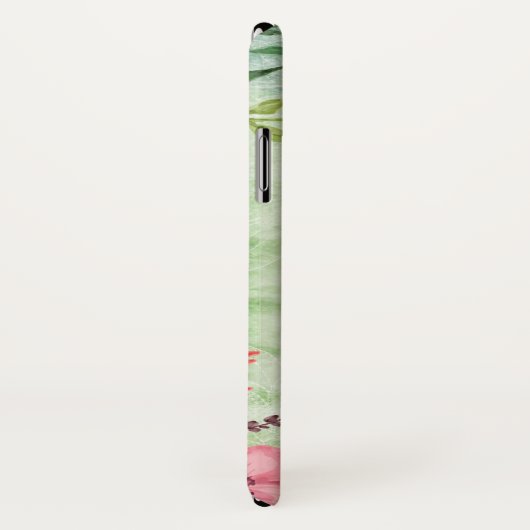 水エレガント色フローラトンフライ芸術 Case-Mate iPhoneケース (裏面/右)