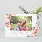 水エレガント色フローラハッピーマザーズデイ写真 シーズンカード (スタンド正面)