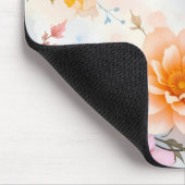 水エレガント色フローラパッテンデザイン マウスパッド (コーナー)