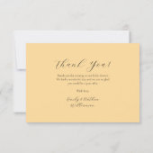 水エレガント色フローラビーフラットサンキューカード サンキューカード (裏面)