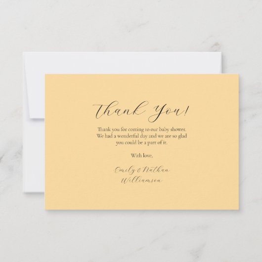 水エレガント色フローラビーフラットサンキューカード サンキューカード (裏面)