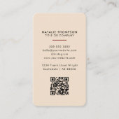 水エレガント色フローラフェミニンスモールビジネス 名刺 (正面)