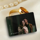 水エレガント色フローラフォト結婚ズ 出欠カード