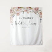 水エレガント色フローラブライダルシャワータペストリー タペストリー (正面)