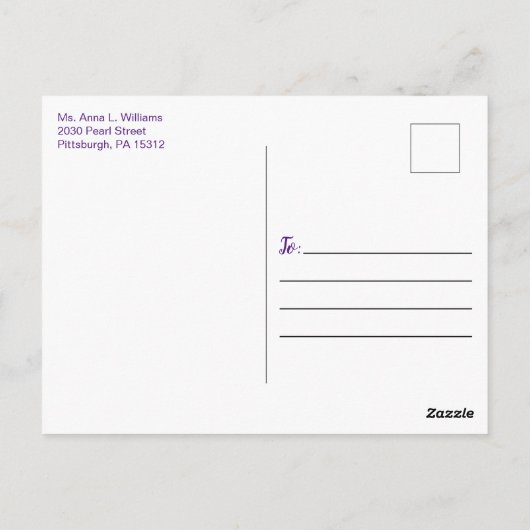 水エレガント色フローラブライダルシャワー茶 ポストカード (裏面)