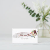 水エレガント色フローラブルゴーニュアポイントメント 予約カード (スタンド正面)