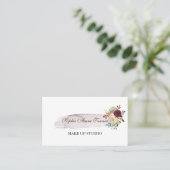 水エレガント色フローラブルゴーニュプロフェッショナル 名刺 (スタンド正面)