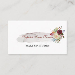 水エレガント色フローラブルゴーニュプロフェッショナル 名刺