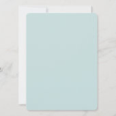 水エレガント色フローラブーケ結婚ーズ セーブザデート (裏面)