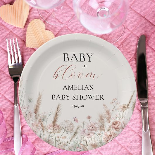 水エレガント色フローラベビー開花 ペーパープレート