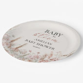 水エレガント色フローラベビー開花 ペーパープレート (アングル)