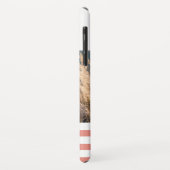 水エレガント色フローラモノグラム"V"写真 Case-Mate iPhoneケース (裏面/左)