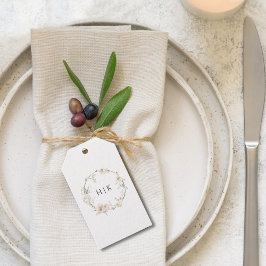 水エレガント色フローラモノグラ結婚ムのギフトTa ギフトタグ