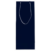 水エレガント色フローラリースメリークリスマス ワインギフトバッグ (裏面)