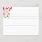 水エレガント色フローラレシピカード (裏面)